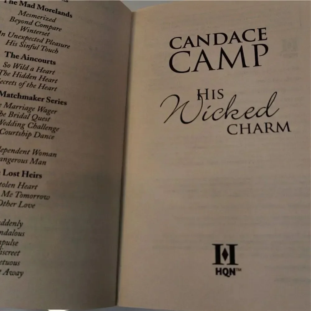 His Wicked Charm By Candace Camp A Victorian Romance (The Mad Morelands) 2018 PB